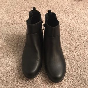 Black ankle boots